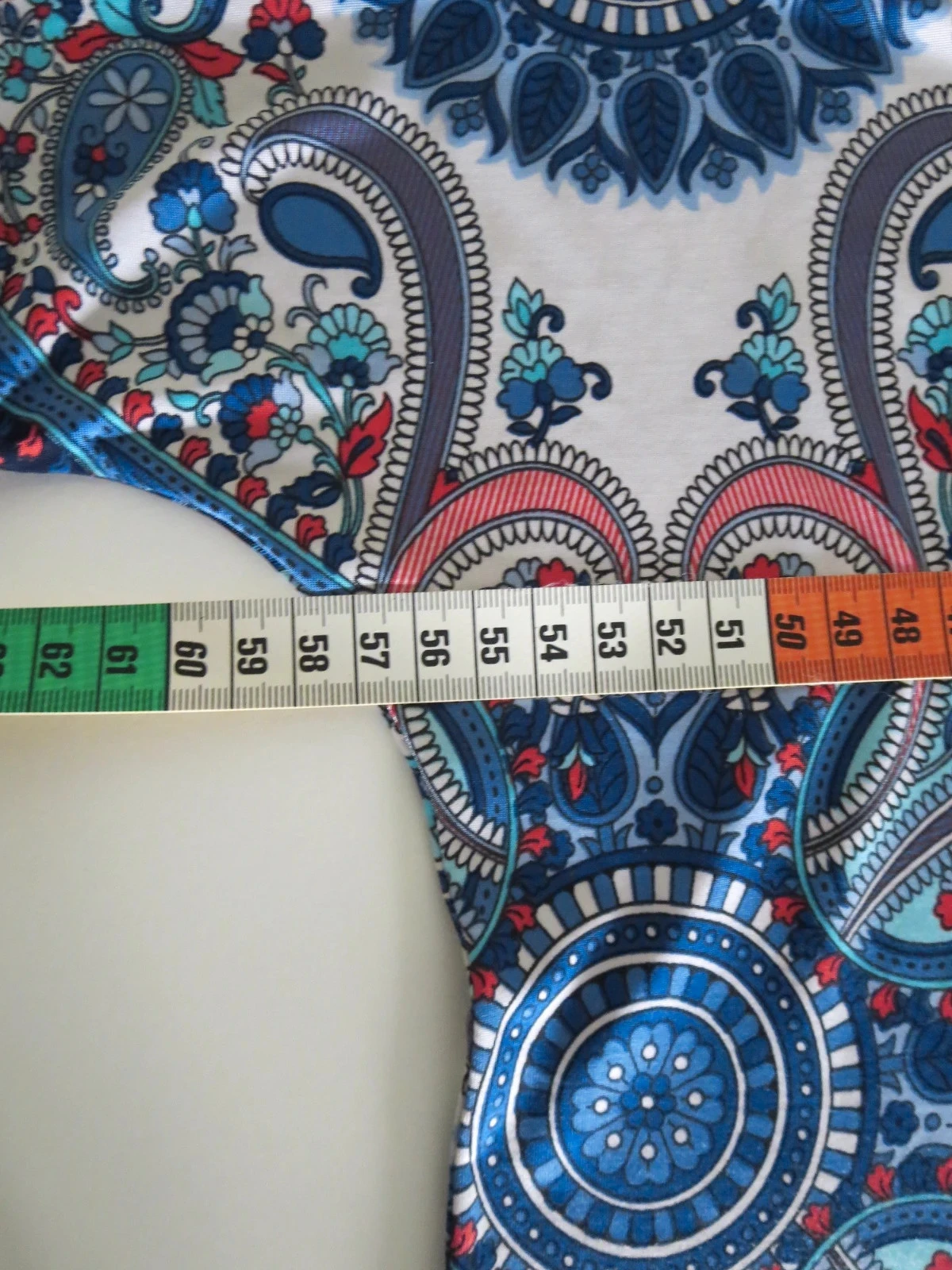 Haut imprimé cachemire multicolore – Made in France – Taille 40 – photo 3